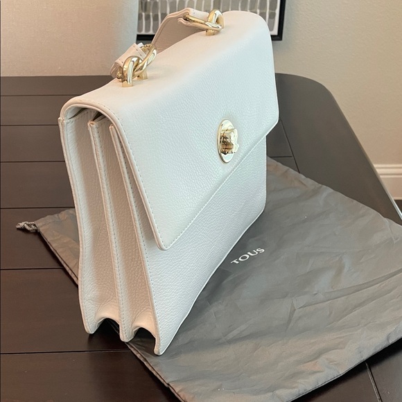 Tous Cream Handbag with Gold Details - Picture 9 of 15